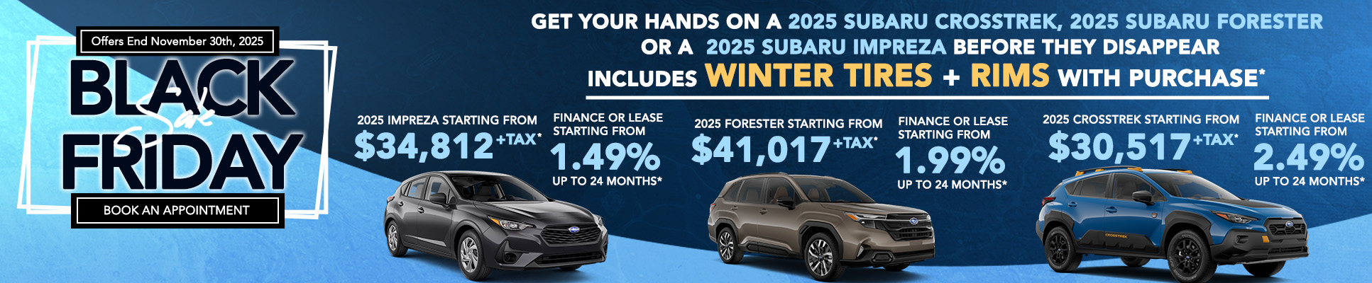 Whitby Subaru Black Friday Sales Event