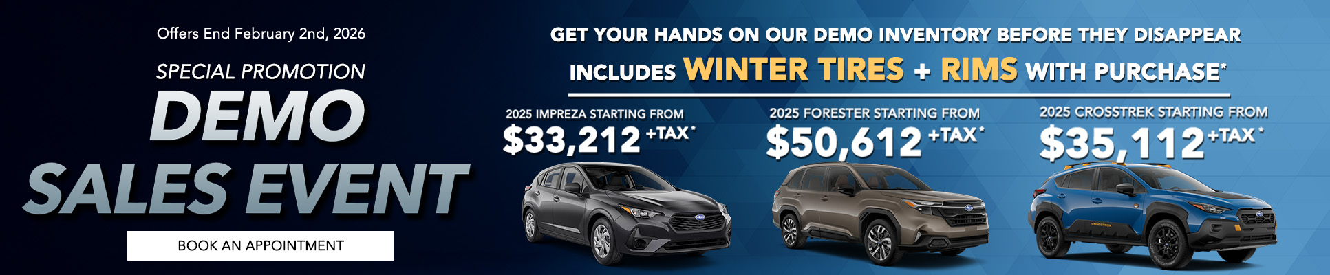 Whitby Subaru Used Car Sales Event